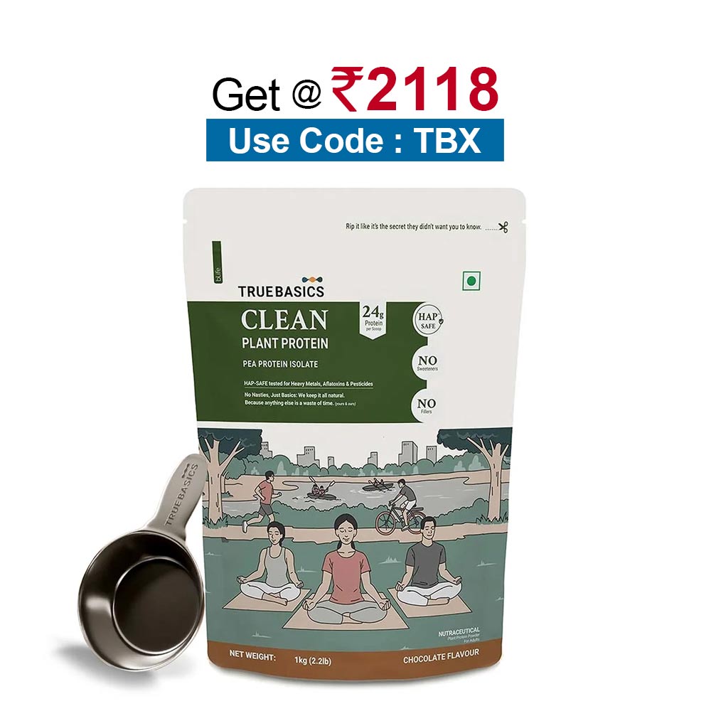 TrueBasics Clean Plant Protein,  2.2 lb  Chocolate 