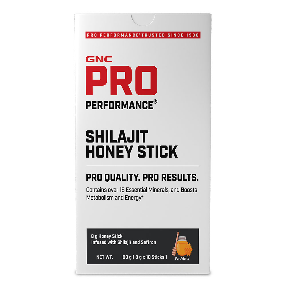 1 - GNC Pro Performance Shilajit Honey Stick,  10 sachets/pack 