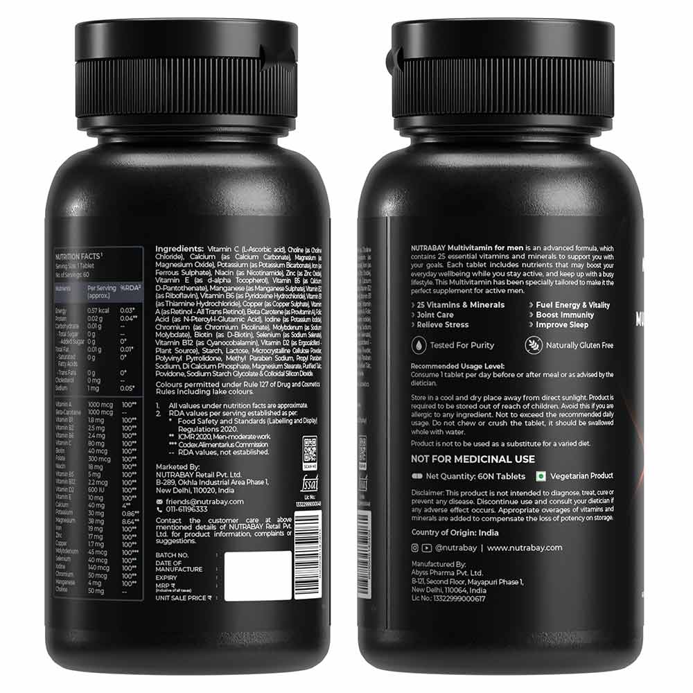 7 - Nutrabay Pro Active Multivitamin Men,  60 tablet(s)  Unflavoured 