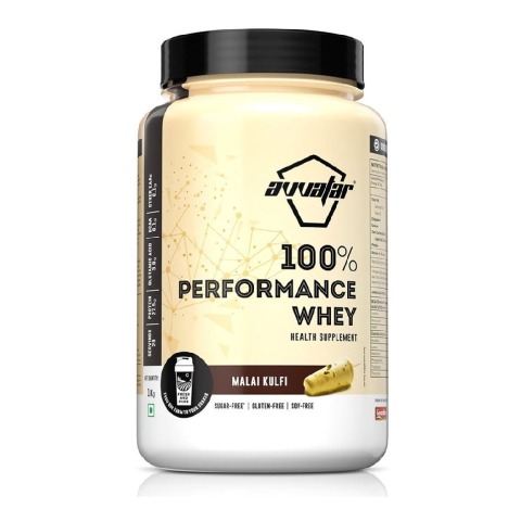 1 - Avvatar 100% Performance Whey,  2.2 lb  Malai Kulfi 