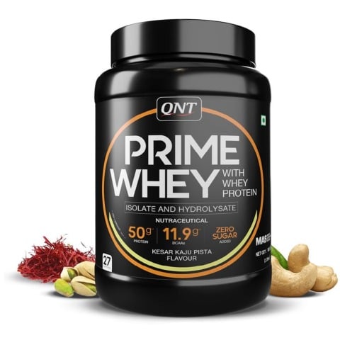 1 - QNT Prime Whey,  2.2 lb  Kesar Kaju Pista 