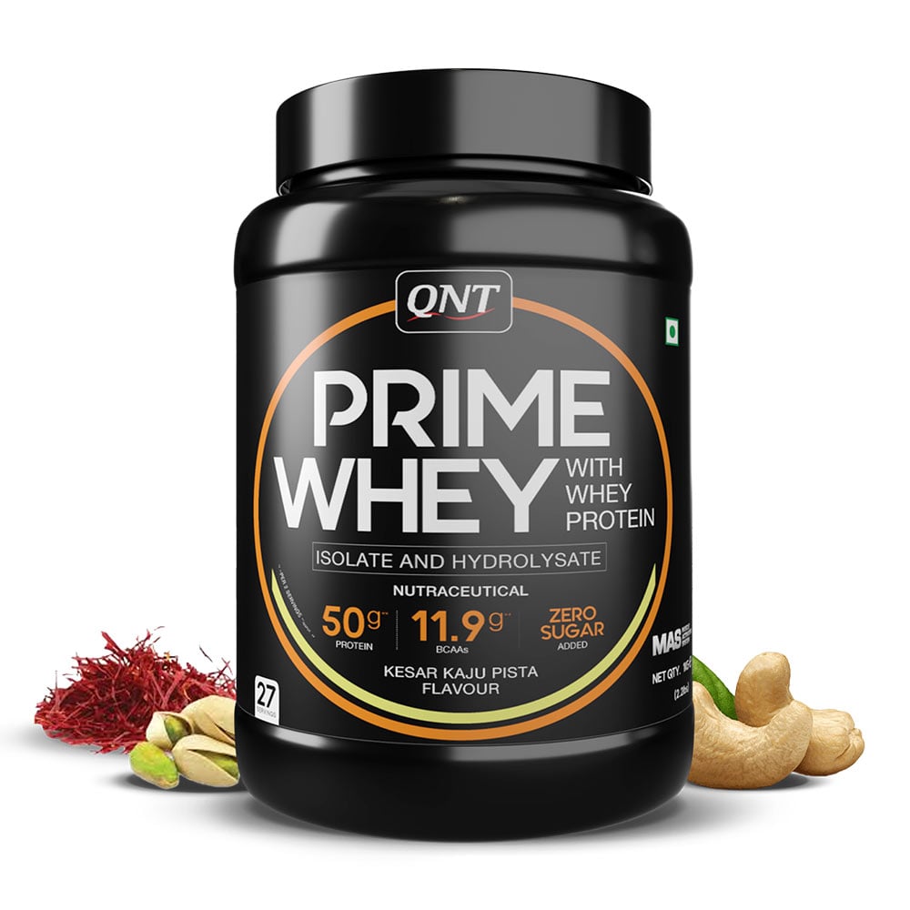 1 - QNT Prime Whey,  2.2 lb  Kesar Kaju Pista 
