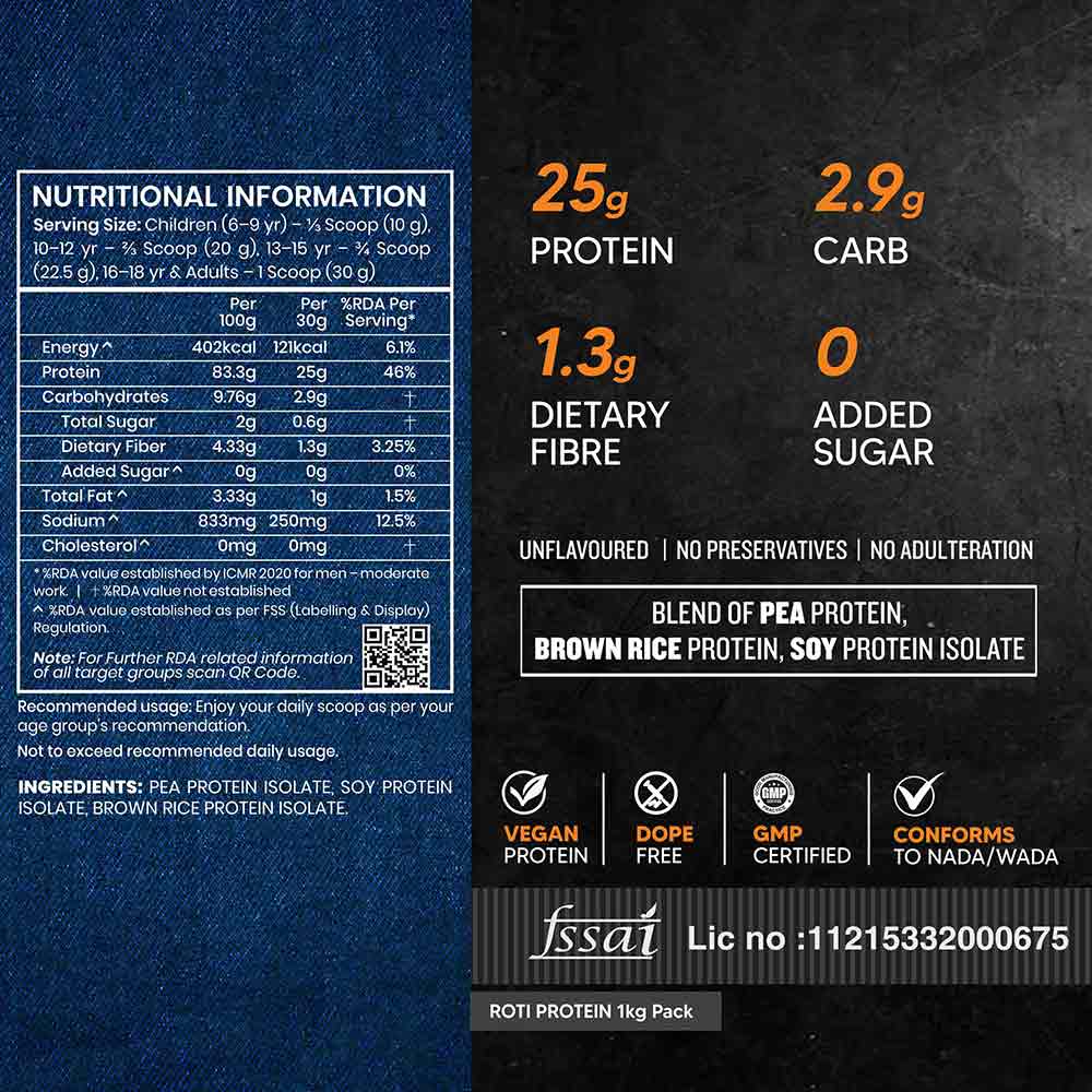 2 - AS-IT-IS Nutrition ATOM Roti Protein,  2.2 lb  Unflavoured 
