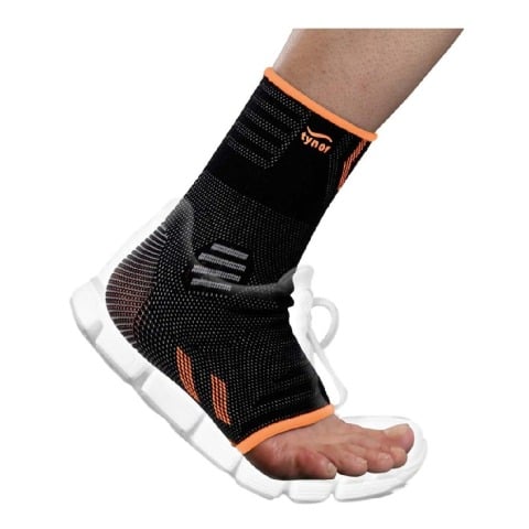 1 - Tynor Ankle Support Air Pro,  Black/Orange  Large 