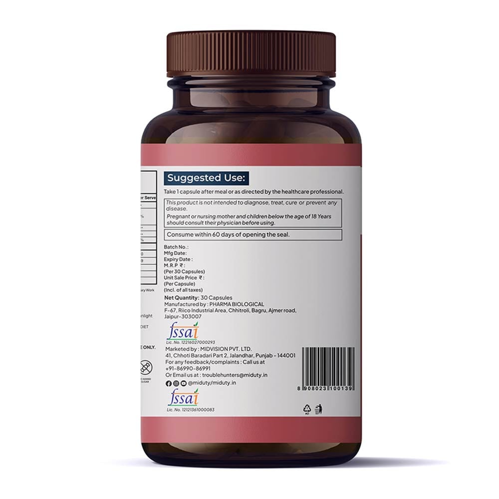 8 - Miduty Happy Heart Liposomal CoQ10,  30 capsules 