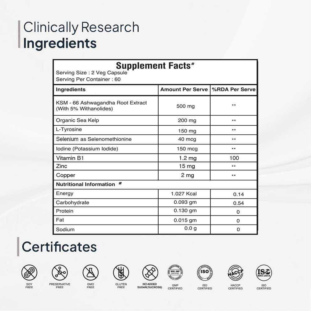 3 - Miduty Triple Thyroid Care,  60 capsules 