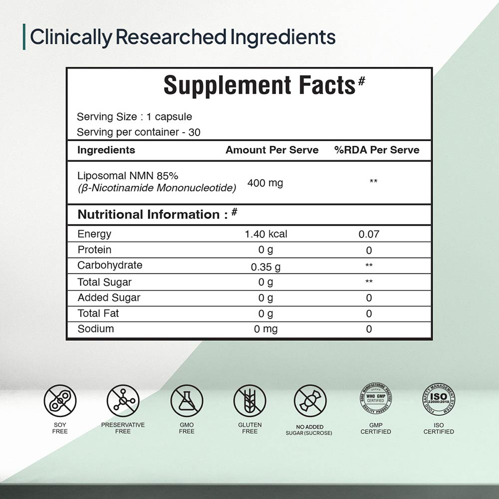 8 - Miduty Liposomal NMN,  30 capsules 