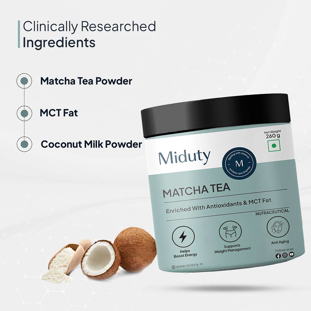 7 - Miduty Matcha Tea,  260 g  Vanilla-Cardamom 