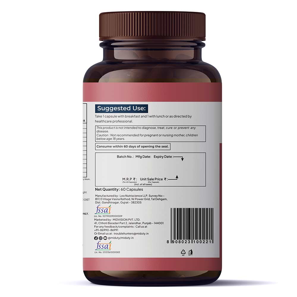 2 - Miduty Menopause,  60 capsules  Unflavoured 