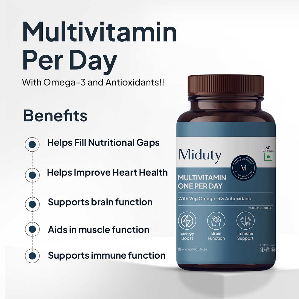 4 - Miduty Multivitamin One Per Day,  30 capsules  Unflavoured 