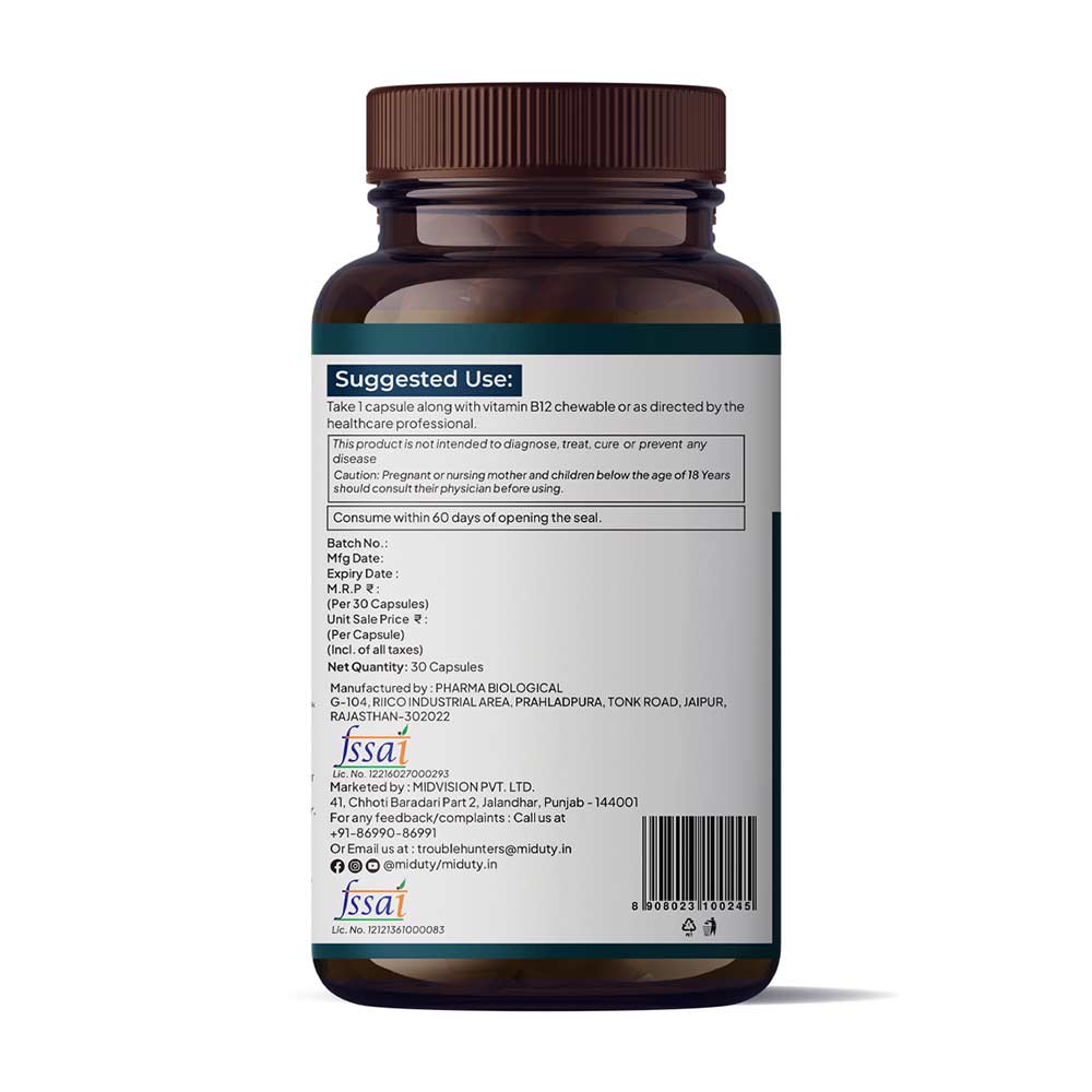 8 - Miduty Nerve Pain Relief,  30 capsules 