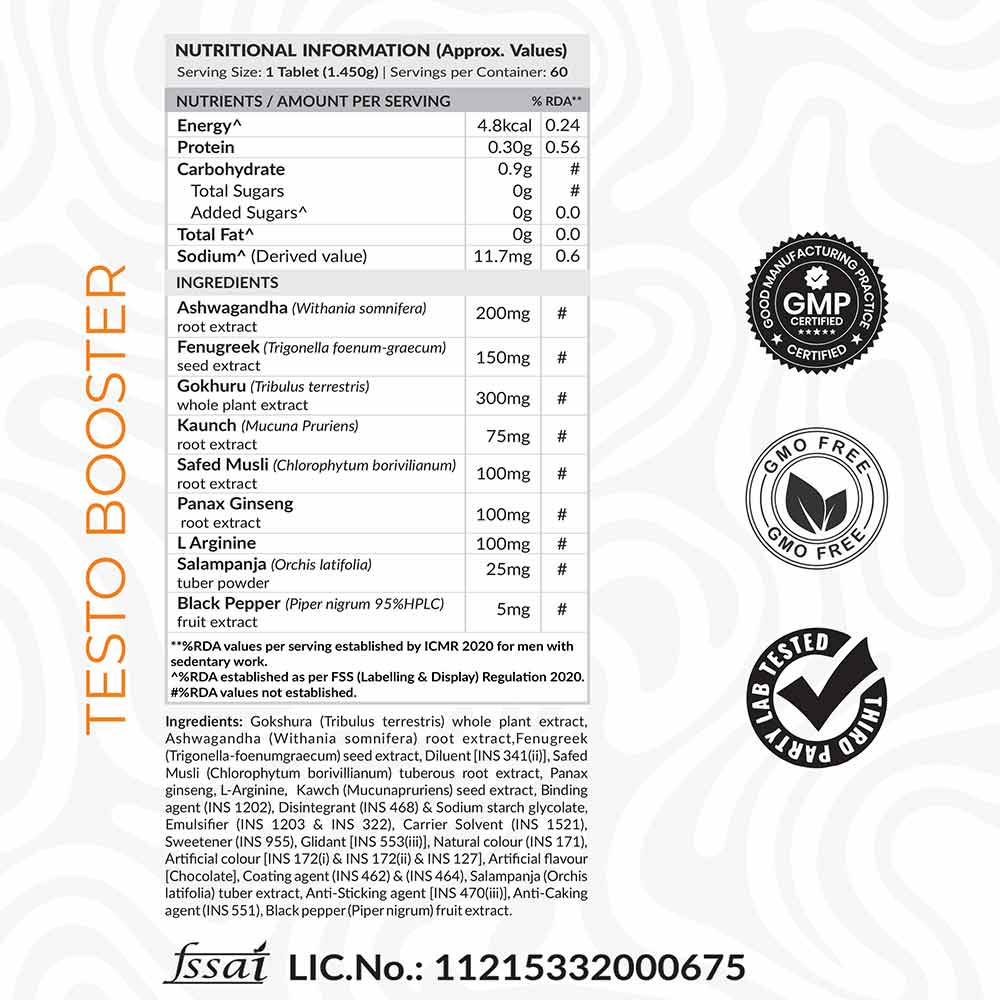 2 - AS-IT-IS Nutrition ATOM Testo Booster,  60 tablet(s)  Unflavoured 