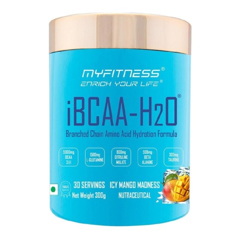 1 - Myfitness iBCAA-H2O,  0.66 lb  30 Servings  Icy Mango Madness 