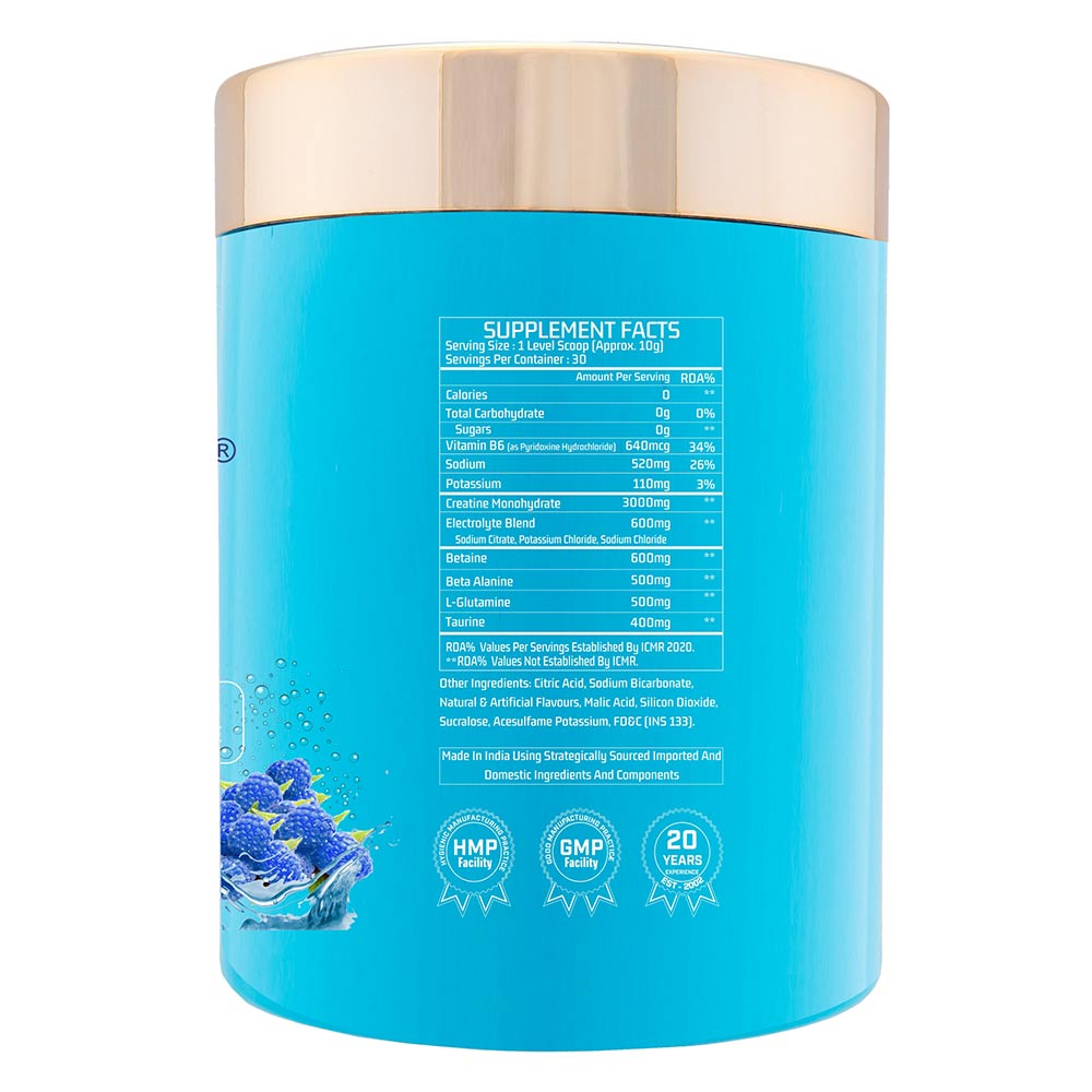 2 - Myfitness CREA-H2O,  Fizzy Blue Raspberry  0.66 lb 