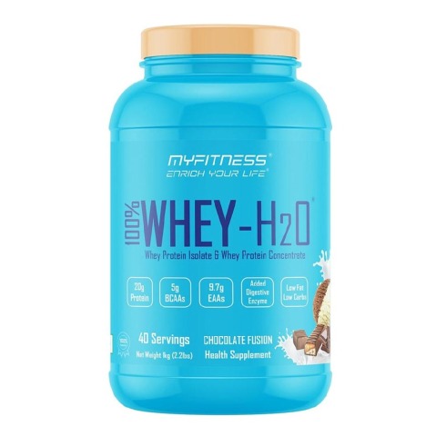 1 - Myfitness 100% WHEY-H2O Protein Isolate,  2.2 lb  Chocolate Fusion 