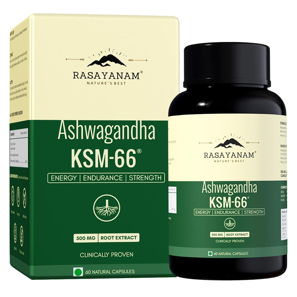 1 - Rasayanam Ashwagandha KSM-66,  60 capsules 