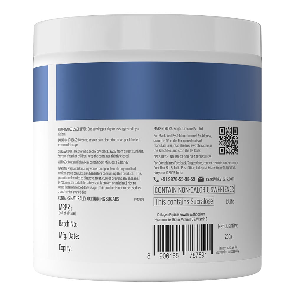 4 - HealthKart Collagen for Men,  Marine Collagen  400 g  Orange (Pack of 2)