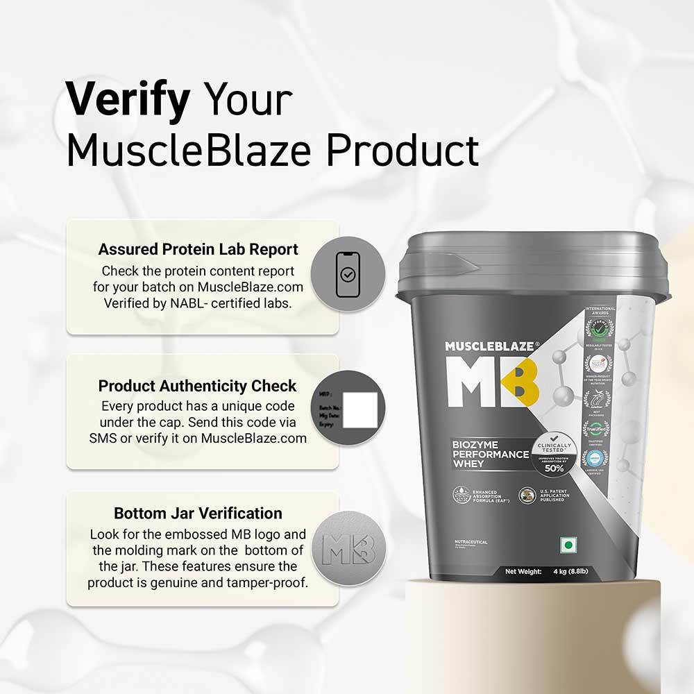 1 - MuscleBlaze Biozyme Performance Whey,  8.8 lb  Triple Chocolate 
