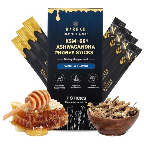 1 - Bargad KSM-66 Ashwagandha Honey Sticks Vanilla,  7 Stick(s) 