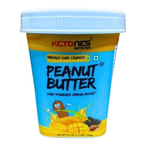 1 - Ketones Peanut Butter,  500 g  Mango Chia Crunch 