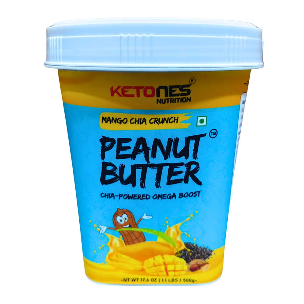 1 - Ketones Peanut Butter,  500 g  Mango Chia Crunch 
