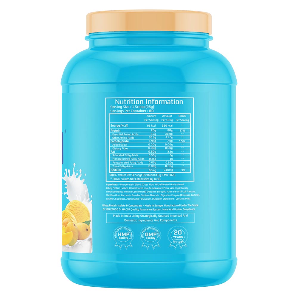 3 - Myfitness 100% WHEY-H2O,  4.4 lb  Mango Kulfi 