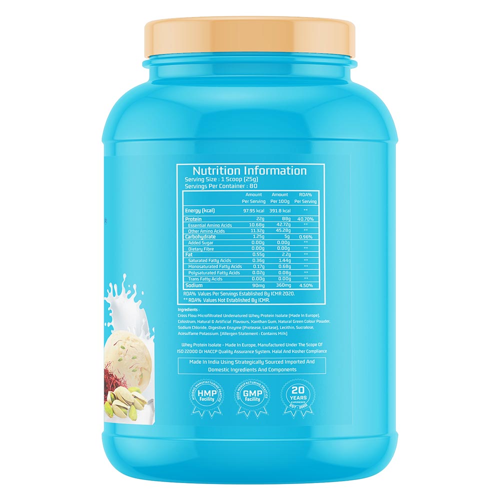 2 - Myfitness iWHEY- H2O,  4.4 lb  Kesar Pista Kulfi 