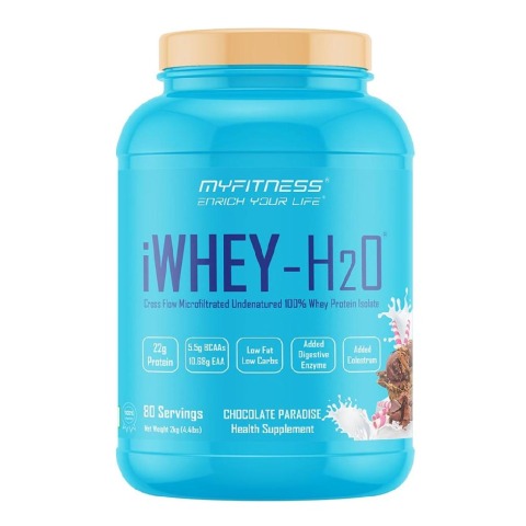 1 - Myfitness iWHEY- H2O,  4.4 lb  Chocolate Paradise 