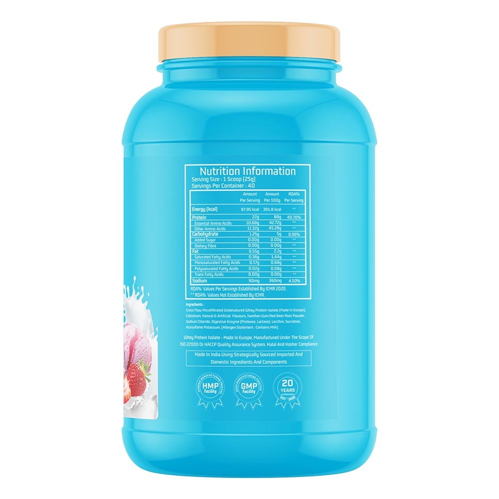 3 - Myfitness iWHEY- H2O,  2.2 lb  Strawberry Creme 