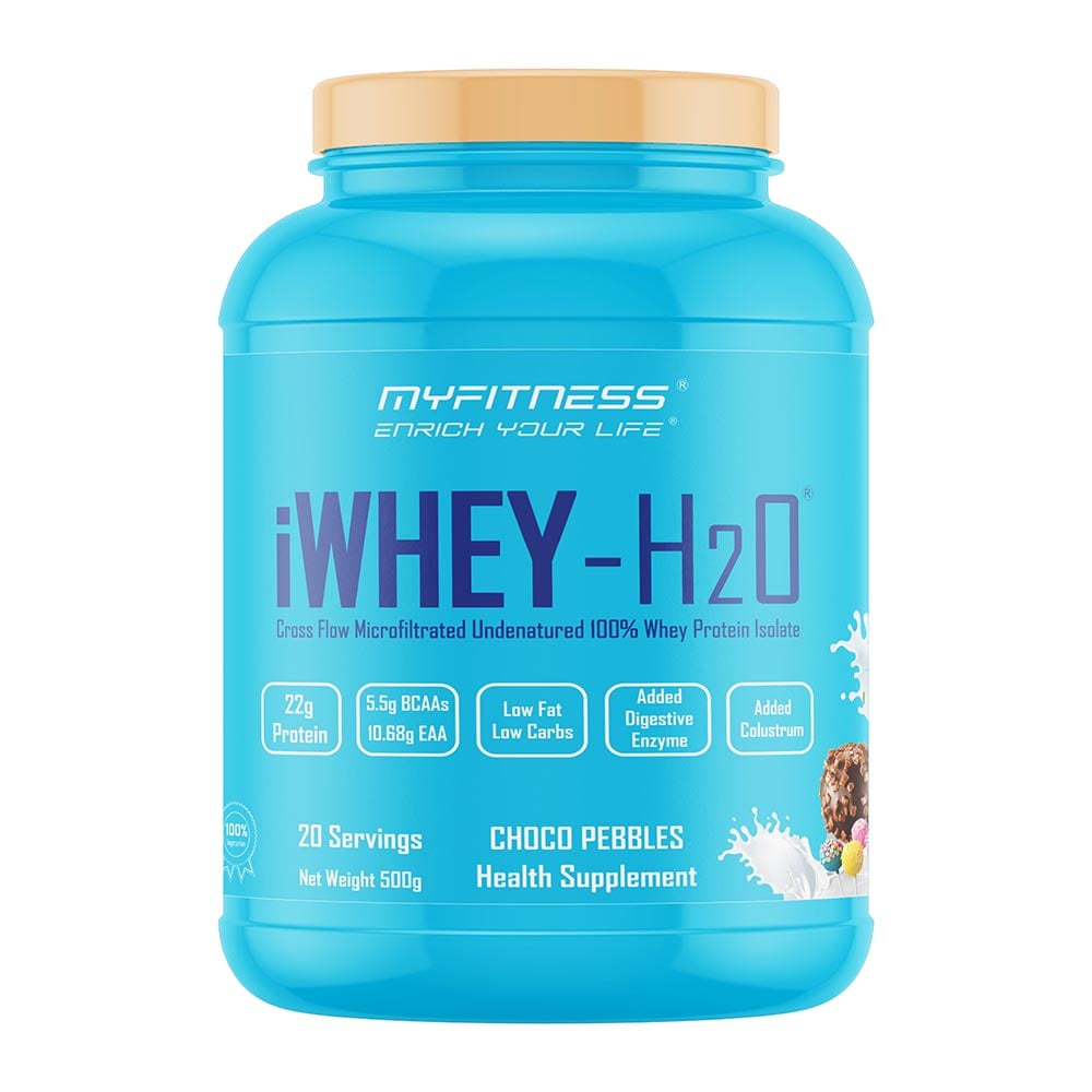1 - Myfitness iWHEY- H2O,  1.1 lb  Choco Pebbles 