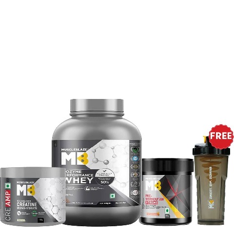 2kg Biozyme Performance Whey and100g Creatine and Pre-Workout Xtreme Combo
