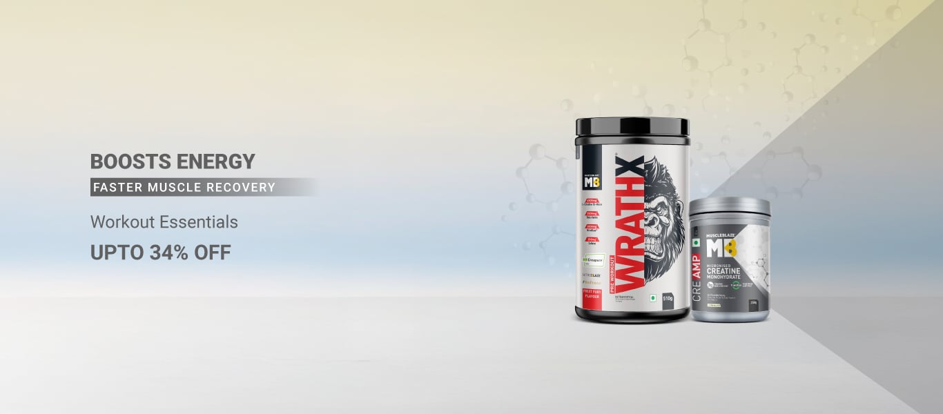 Workout Essentials - Upto 34% Off