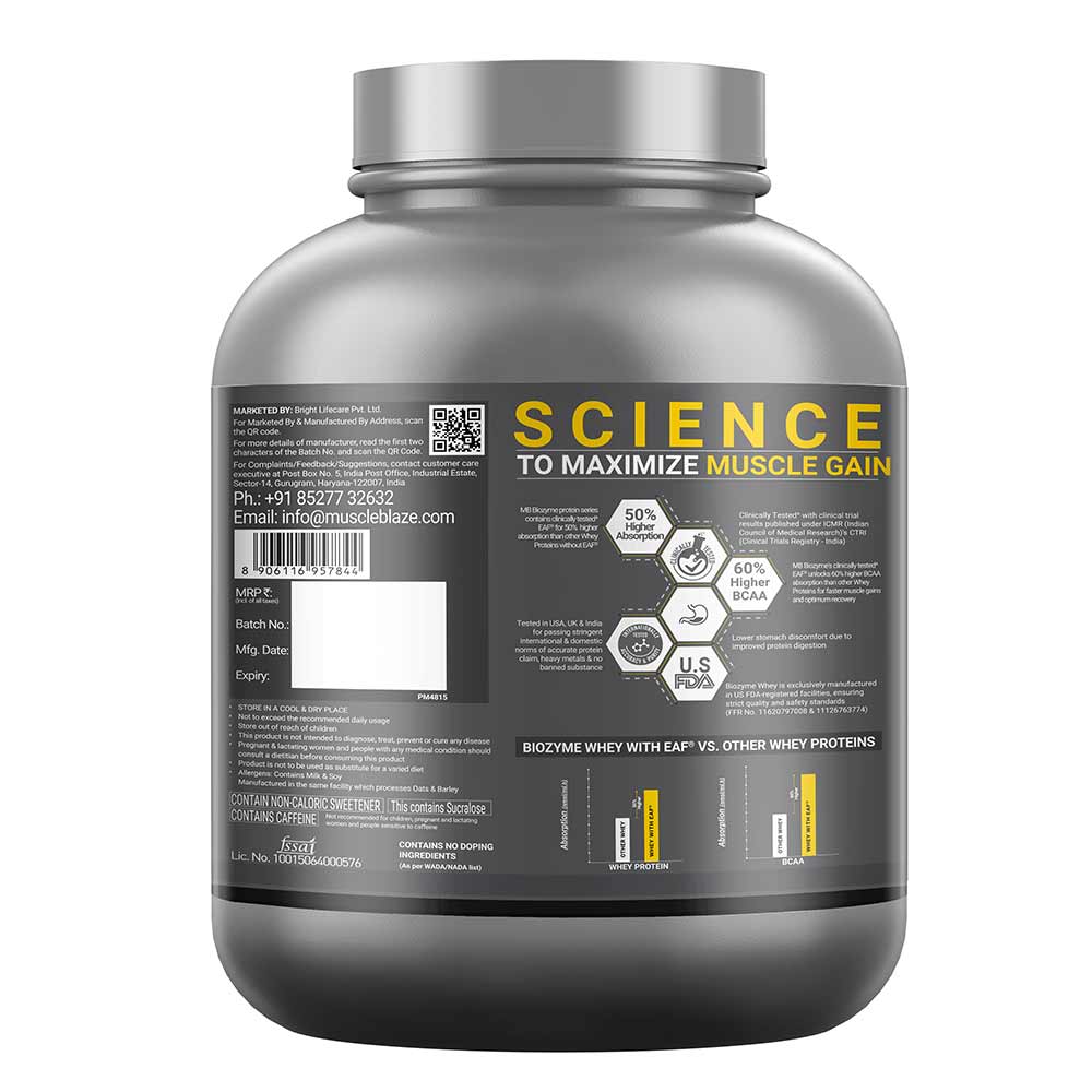 13 - MuscleBlaze Biozyme Performance Whey, 4.4 lb Blue Tokai Coffee