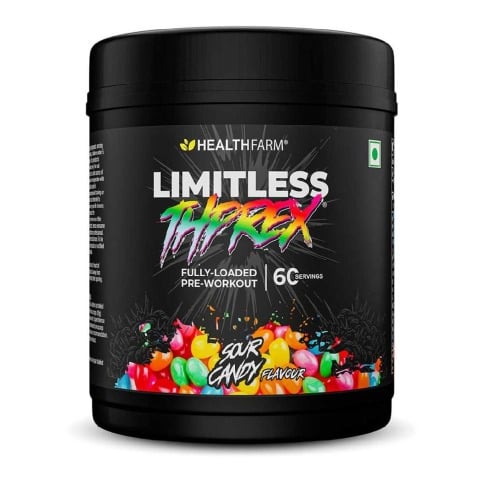 2 - Healthfarm Limitless Thprex Pre-Workout,  1.3 lb  Sour Candy 