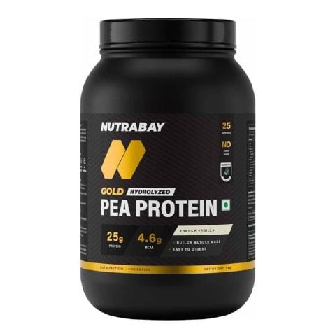 1 - Nutrabay Gold Pea Protein,  2.2 lb  French Vanilla 