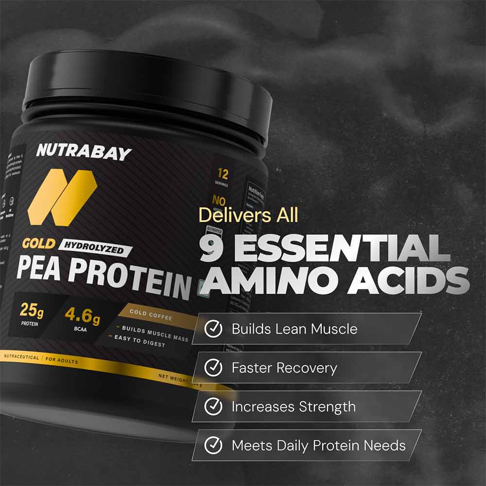 3 - Nutrabay Gold Pea Protein,  1.1 lb  Cold Coffee 