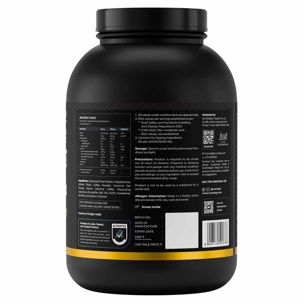 7 - Nutrabay Gold Pea Protein,  4.4 lb  Cold Coffee 