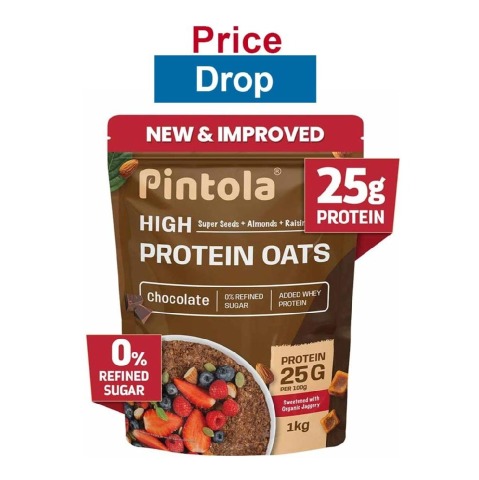 Pintola High Protein Oats,  1 kg  Dark Chocolate 
