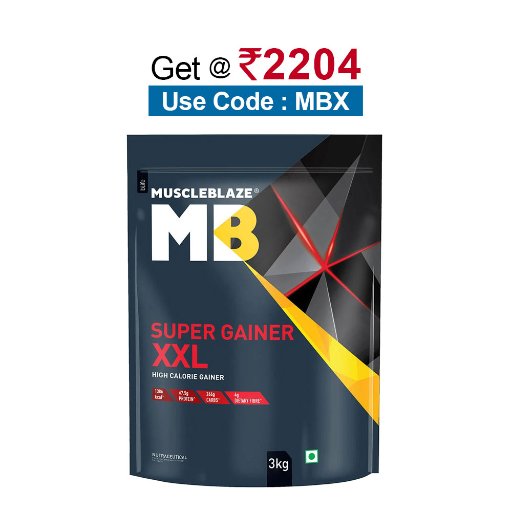 MuscleBlaze Super Gainer XXL,  6.6 lb  Choco Caramel 