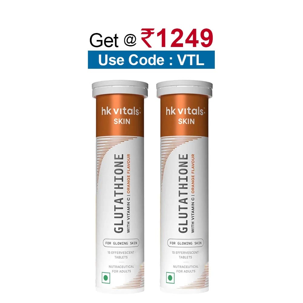 HealthKart HK Vitals Glutathione Effervescent,  Orange  30 tablet(s) 