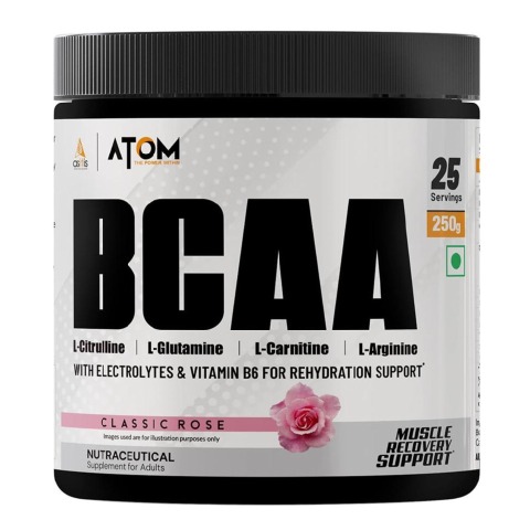 1 - AS-IT-IS Nutrition ATOM BCAA,  0.55 lb  25 Servings  Classic Rose 