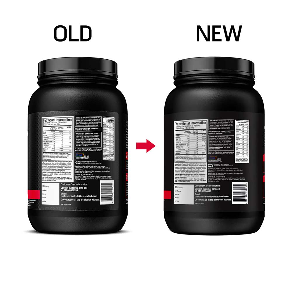 3 - MuscleTech Nitrotech 100% Whey Gold,  1.99 lb  Cookies and Cream 