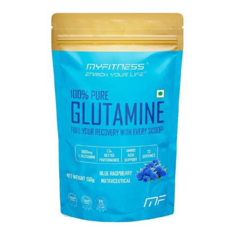 1 - Myfitness 100% Pure Glutamine,  0.33 lb  Blue Raspberry 