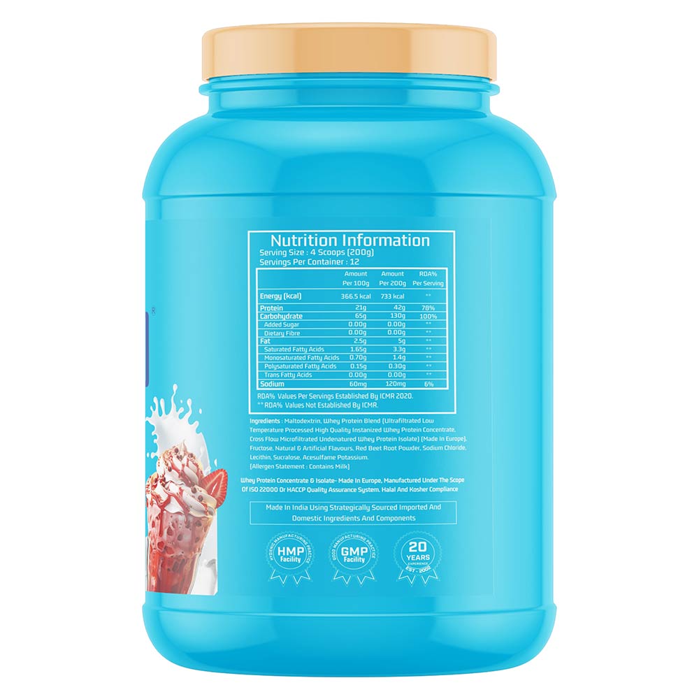 2 - Myfitness Gainer-H2O,  5.29 lb  Strawberry Milkshake 