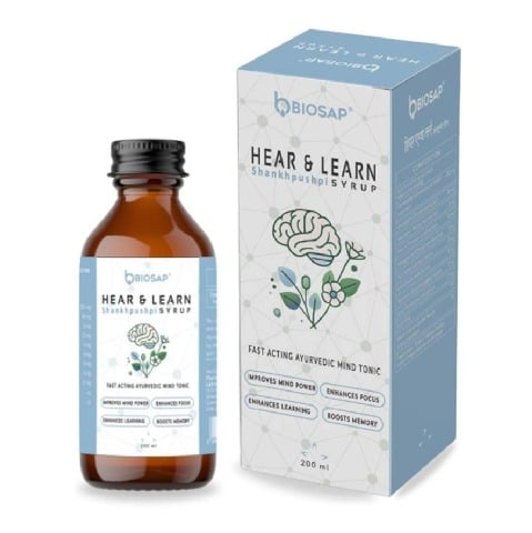 1 - BIOSAP Hear & Learn Shankhpushpi Syrup,  200 ml 