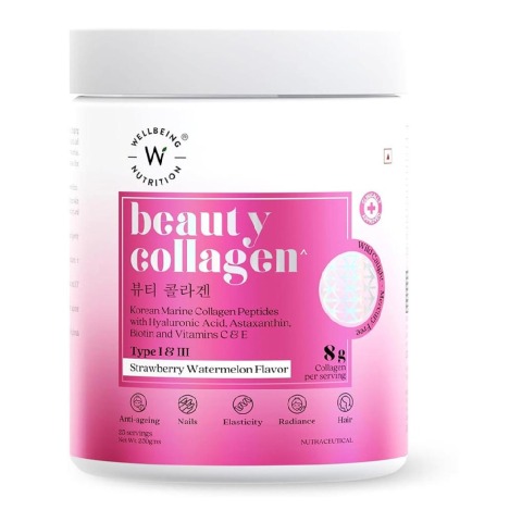 1 - Wellbeing Nutrition Beauty Collagen,  250 g  Strawberry Watermelon 