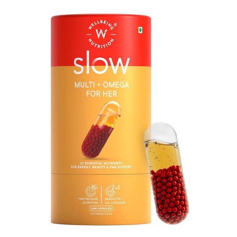 1 - Wellbeing Nutrition Slow Multi + Omega for Her,  60 capsules  Unflavoured 