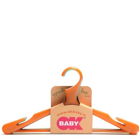 OK Baby Loop - Set of 4 hangars,  Yellow  Plastic 
