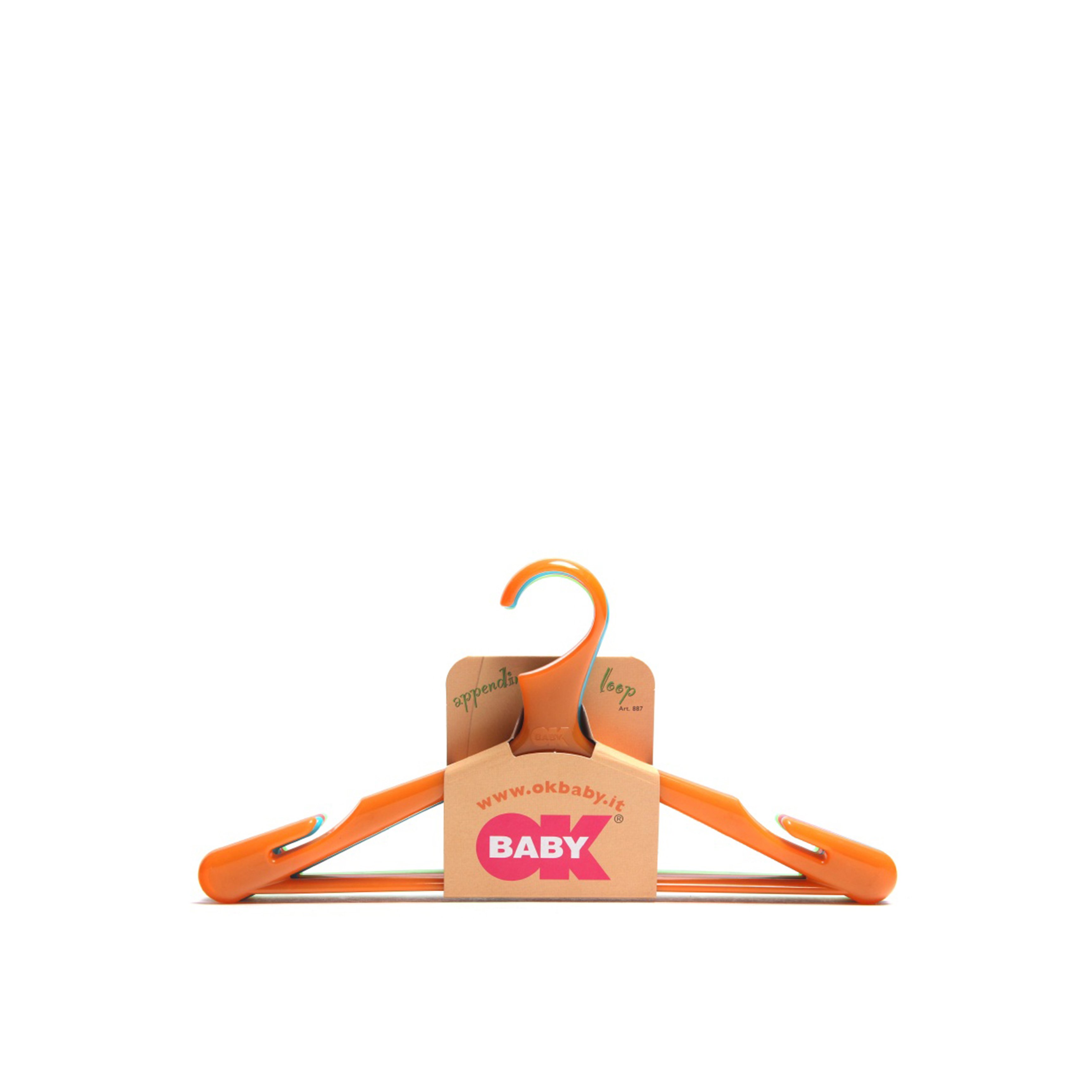 OK Baby Loop - Set of 4 hangars,  Yellow  Plastic 