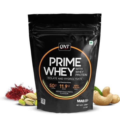 1 - QNT Prime Whey,  1.1 lb  Kesar Kaju Pista 